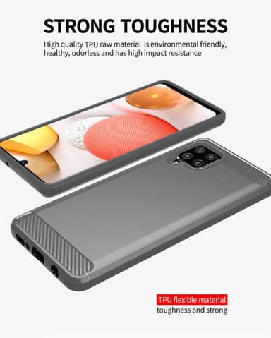 Samsung Galaxy A42 4G Cover TPU Etui (Grå)