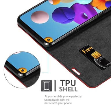 Samsung Galaxy A21s Cover Etui Case (Rød)