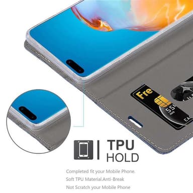 Huawei P40 PRO / P40 PRO+ Pungetui Cover Case (Blå)