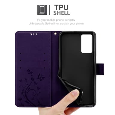 Oppo A16s / A54s Pungetui Cover Case (Lilla)