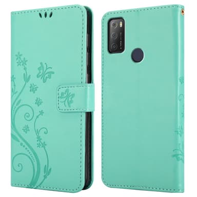 Alcatel 1S 2021 / 3L 2021 Pungetui Cover Case (Turkis)
