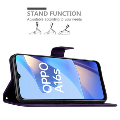 Oppo A16s / A54s Pungetui Cover Case (Lilla)