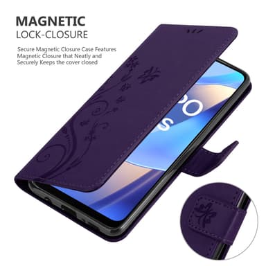Oppo A16s / A54s Pungetui Cover Case (Lilla)