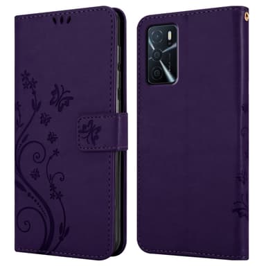 Oppo A16s / A54s Pungetui Cover Case (Lilla)