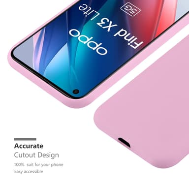 Cover Oppo FIND X3 LITE Etui Case (Lyserød)