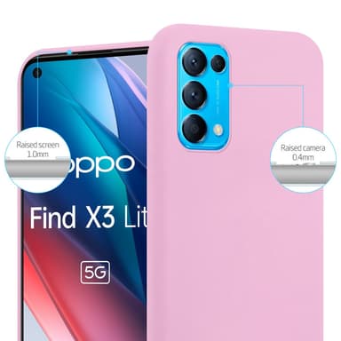 Cover Oppo FIND X3 LITE Etui Case (Lyserød)