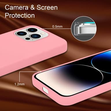 iPhone 14 PRO MAX Cover Etui Case (Lyserød)