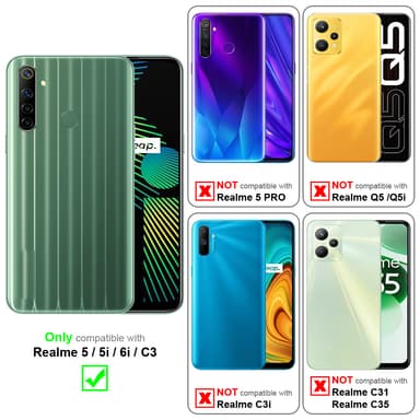 Cover Realme 5 / 5i / 6i / C3 Etui Case (Blå)