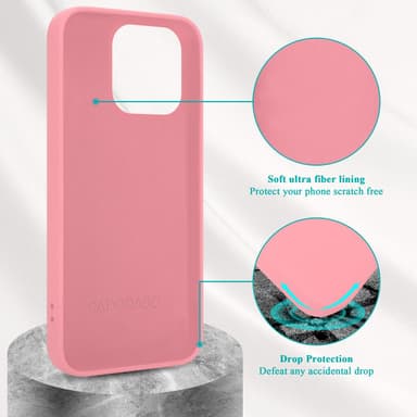 iPhone 14 PRO MAX Cover Etui Case (Lyserød)