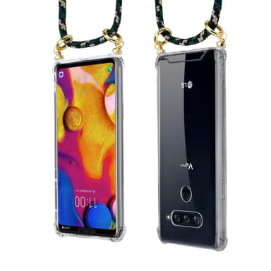 LG V40 Etui Cover Kæde (Brun)