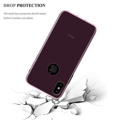 iPhone X / XS Cover TPU Etui (Lyserød)