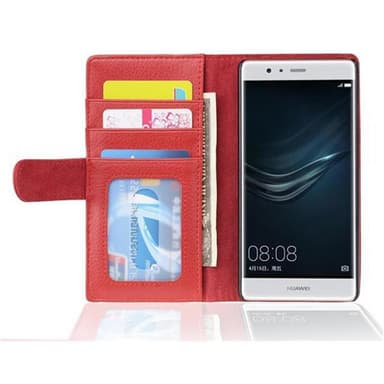 Huawei P9 Pungetui Cover (Rød)