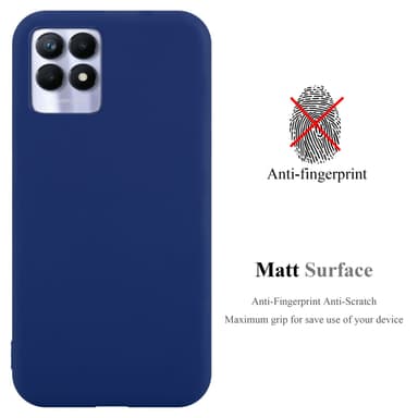 Cover Realme 8i / Narzo 50 4G Etui Case (Blå)