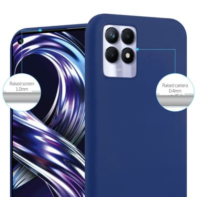 Cover Realme 8i / Narzo 50 4G Etui Case (Blå)