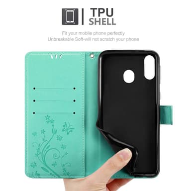 Samsung Galaxy M20 Pungetui Cover Case (Turkis)