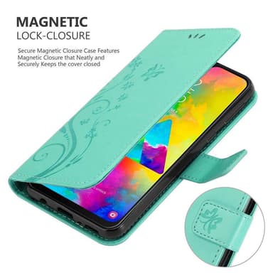 Samsung Galaxy M20 Pungetui Cover Case (Turkis)