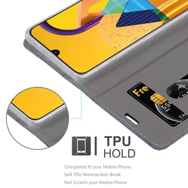Samsung Galaxy M21 / M30s Pungetui Cover Case (Blå)