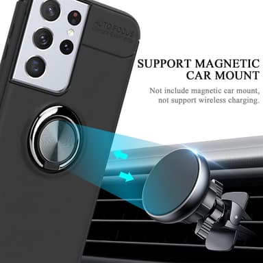 Cover Samsung Galaxy S21 ULTRA Etui Case (Sort)