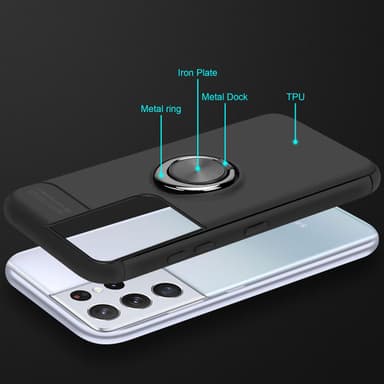 Cover Samsung Galaxy S21 ULTRA Etui Case (Sort)