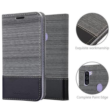 Samsung Galaxy A11 / M11 Pungetui Cover Case (Grå)
