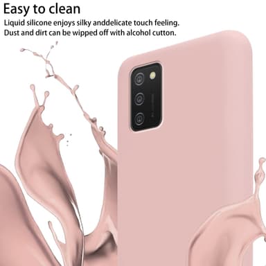 Samsung Galaxy A02s Etui Cover Kæde (Lyserød)