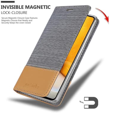 Samsung Galaxy A72 4G / 5G Pungetui Cover Case (Grå)