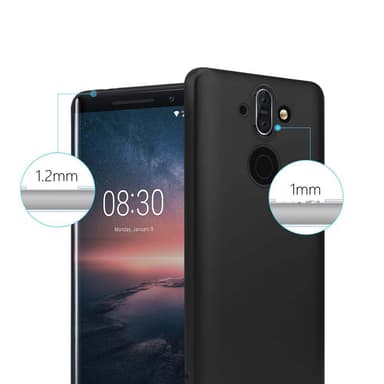 Nokia 8 Sirocco Cover Etui Case (Sort)