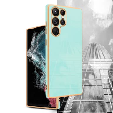 Samsung Galaxy S22 ULTRA Cover Etui Case (Grøn)