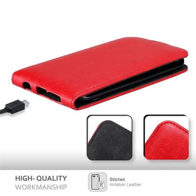 Samsung Galaxy S6 EDGE Pungetui Flip Cover (Rød)
