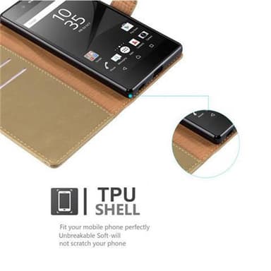 Cover Sony Xperia Z5 Etui Case (Brun)
