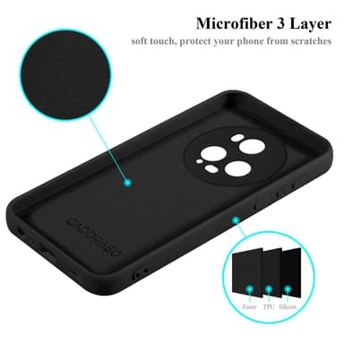 Honor Magic 5 Pro Cover Etui Case (Sort)
