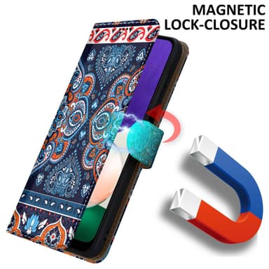 Samsung Galaxy A22 5G Pungetui Cover Case (Blå)