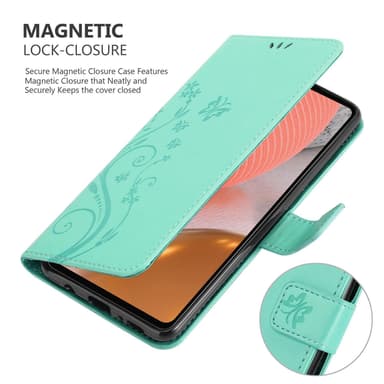 Samsung Galaxy A72 4G / 5G Pungetui Cover Case (Turkis)