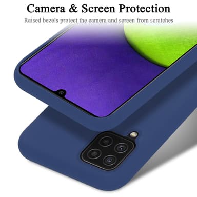 Samsung Galaxy A12 / M12 Cover Etui Case (Blå)