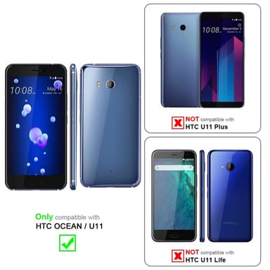 HTC OCEAN / U11 Pungetui Cover Case (Grå)