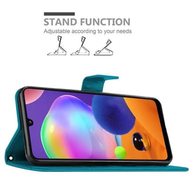 Samsung Galaxy A31 Pungetui Cover Case (Blå)