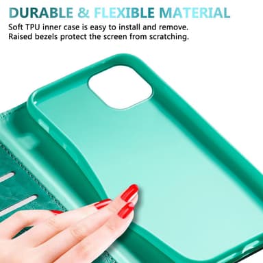 iPhone 13 Pungetui Cover Case (Turkis)