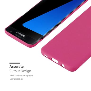 Samsung Galaxy S7 EDGE Cover Etui Case (Lyserød)