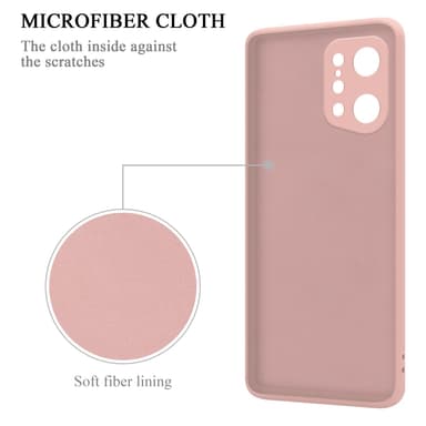 Oppo FIND X5 Cover Etui Case (Lyserød)