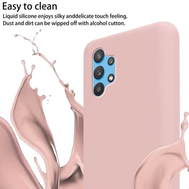 Samsung Galaxy A32 5G Etui Cover Kæde (Lyserød)
