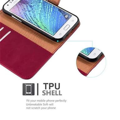 Cover Samsung Galaxy J1 2015 Etui Case (Rød)