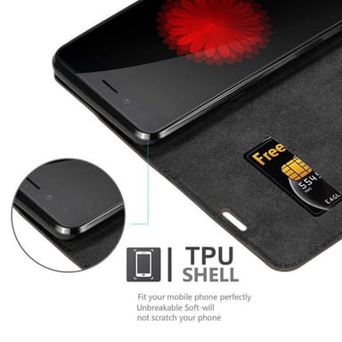 ZTE Nubia Z11 MINI S Cover Etui Case (Brun)