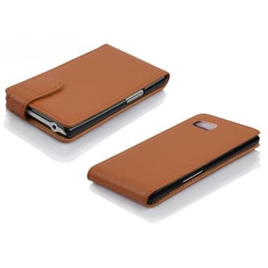 HTC Desire 600 Pungetui Flip Cover (Brun)