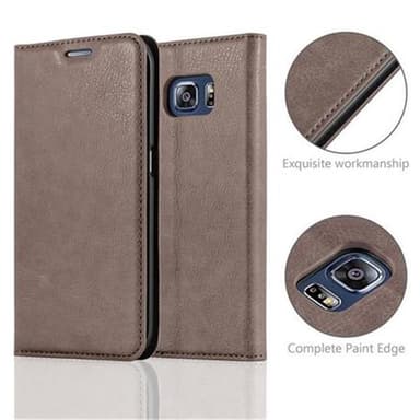 Samsung Galaxy S6 EDGE Cover Etui Case (Brun)