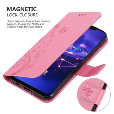 Huawei MATE 20 LITE Pungetui Cover Case (Lyserød)