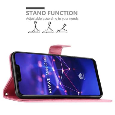 Huawei MATE 20 LITE Pungetui Cover Case (Lyserød)