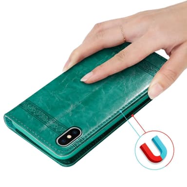 iPhone X / XS Pungetui Cover Case (Turkis)