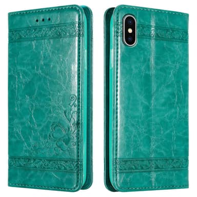 iPhone X / XS Pungetui Cover Case (Turkis)