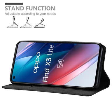 Oppo FIND X3 LITE Cover Etui Case (Sort)