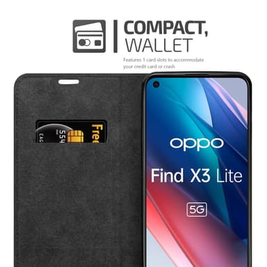 Oppo FIND X3 LITE Cover Etui Case (Sort)